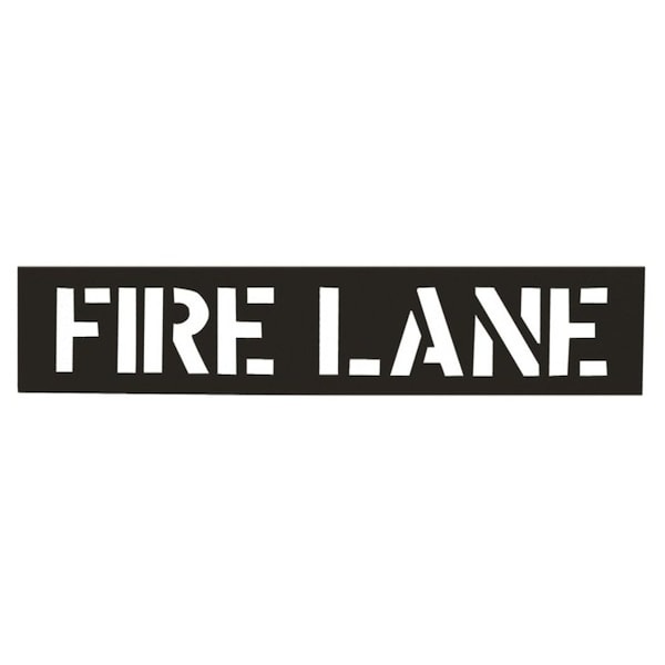 C.H. Hanson Commercial Stencil, Economy Grade, Fire Lane CharacterLegend, 12 In Character Height, 18 In, 12432 12432 - main